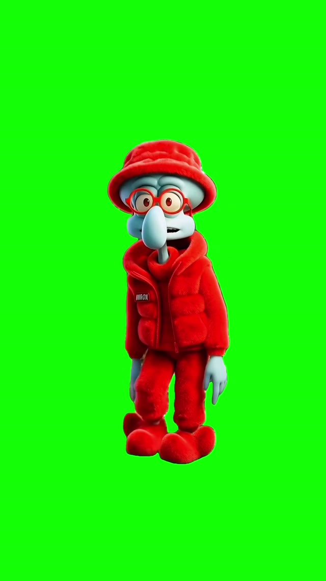 Squidward apex dance green screen