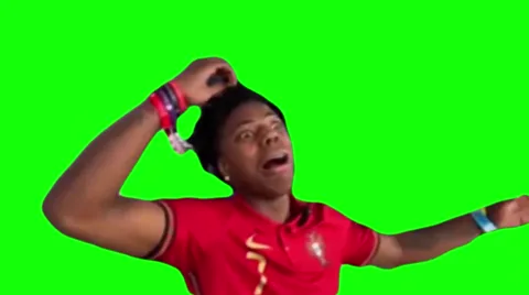 iShowSpeed Crying at Portugal World Cup Loss green screen