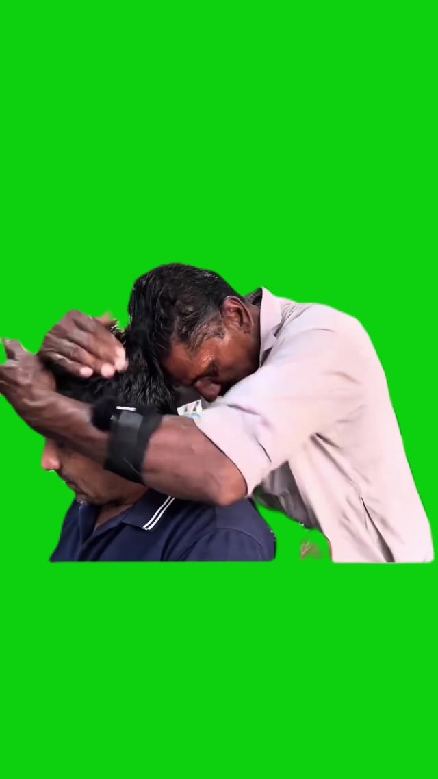 Indian massage green screen