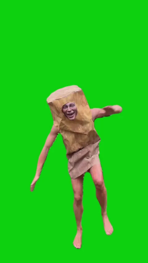 Tungtungtungsahur in real life green screen