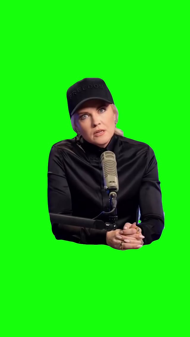 Erika Kirk breathing green screen