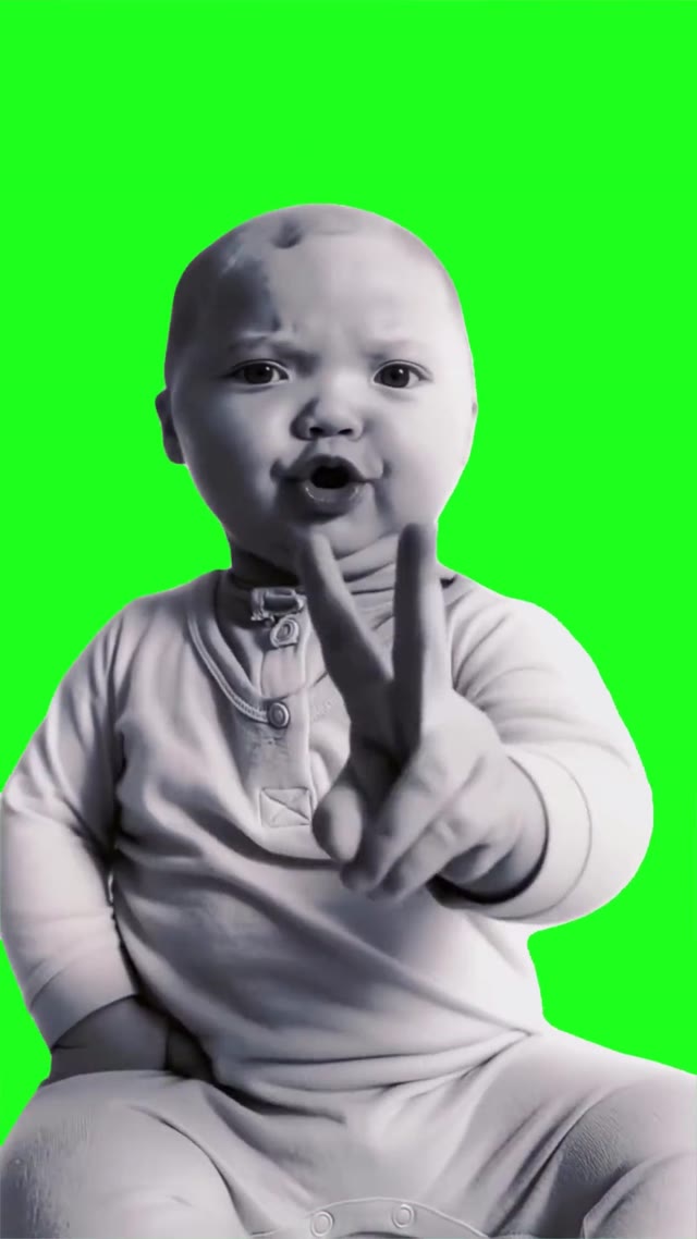 67 tuff baby green screen