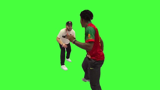 Adin Ross VS iShowSpeed green screen