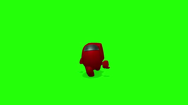 Among drip Default Dance remix green screen