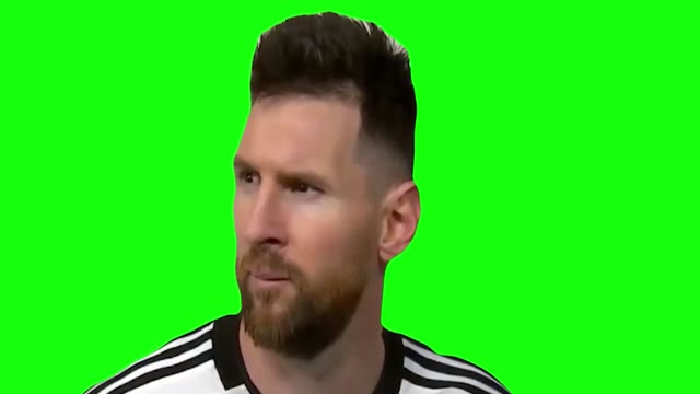 Angry Messi green screen