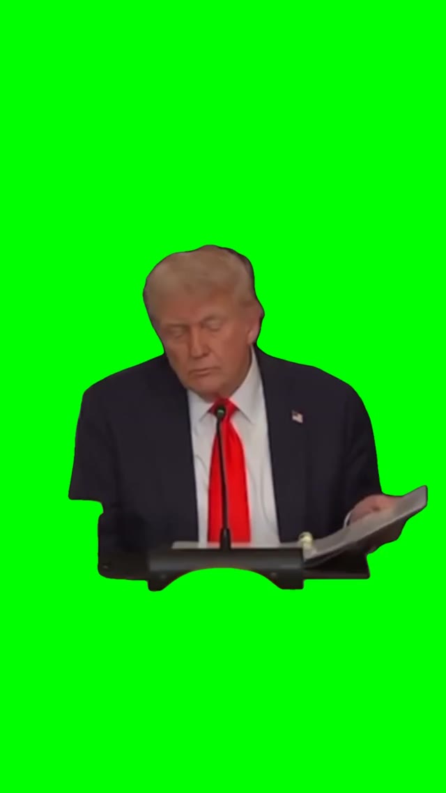 Angry Trump green screen
