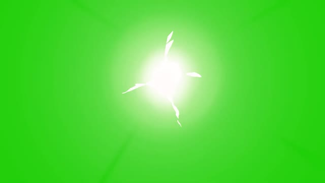 Anime light transition green screen