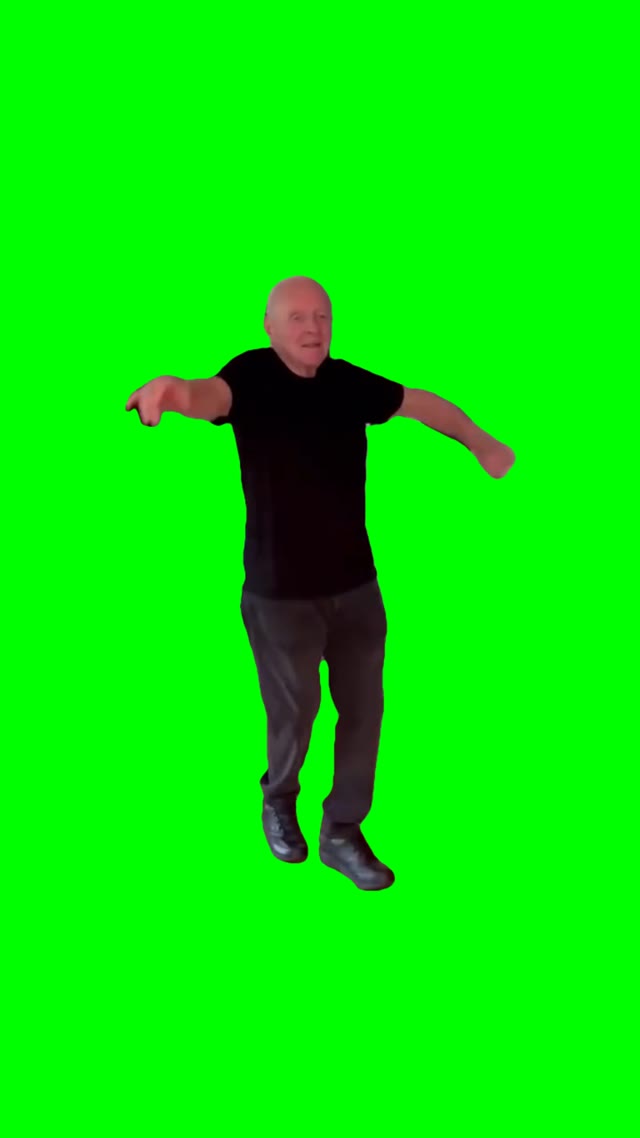Anthony Hopkins Dancing green screen