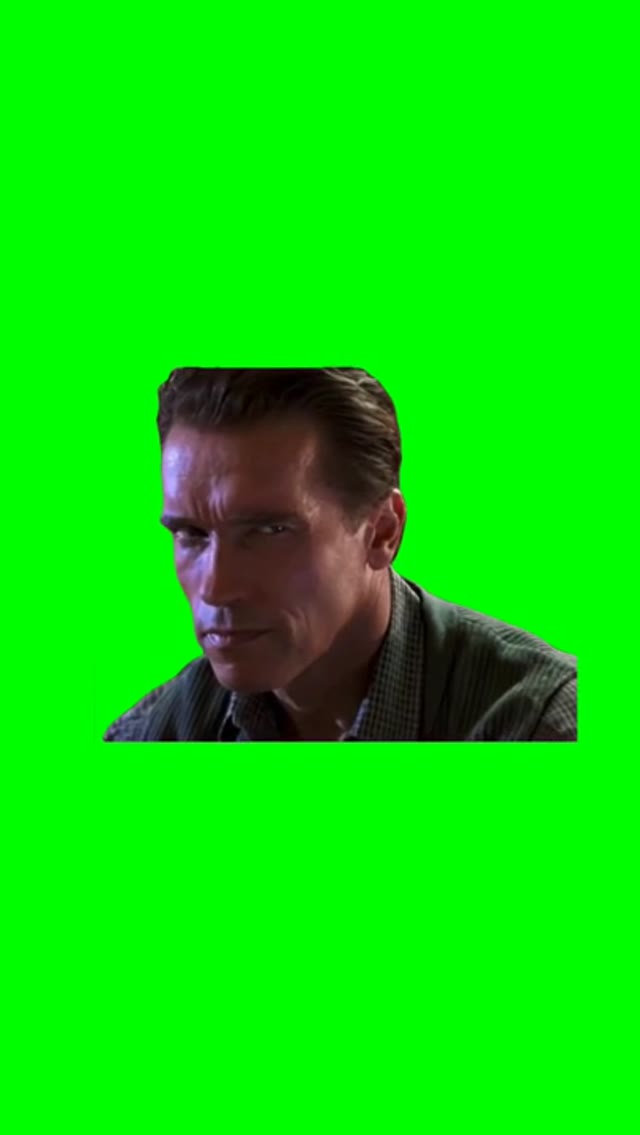 Arnold Side eye green screen