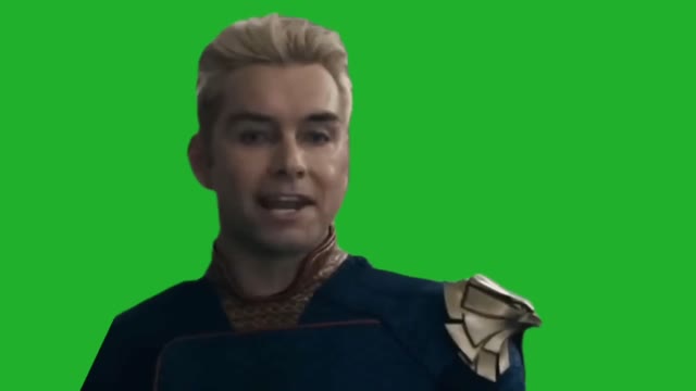 Ashley Look at me Homelander green screen