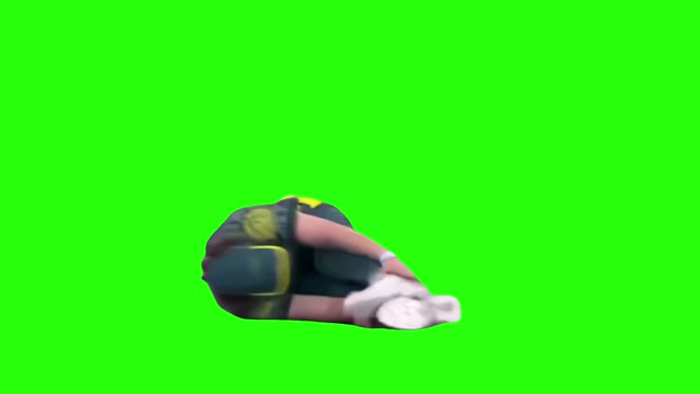 Australian Olympics breakdancing green screen