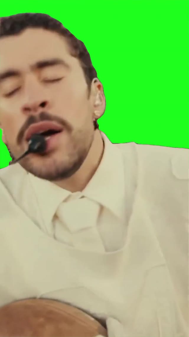Bad bunny motivational speech green screen