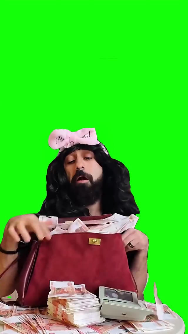 Bag of Money green screen
