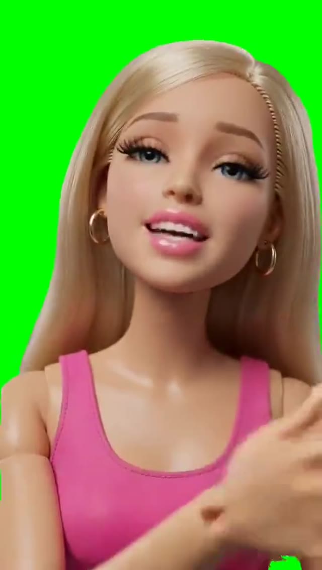 Barbie Lemonade Dash green screen