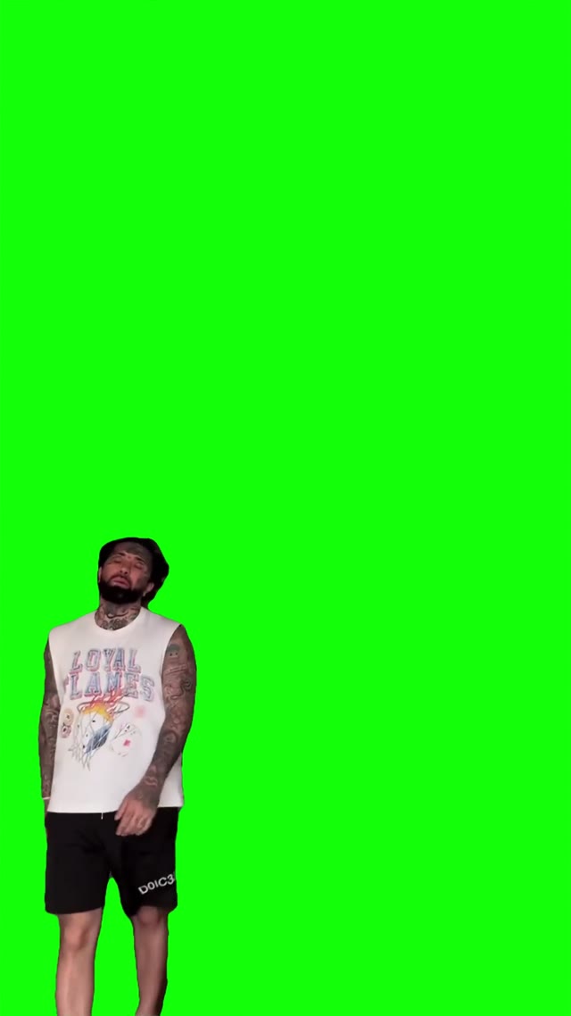 Be normal 4k green screen