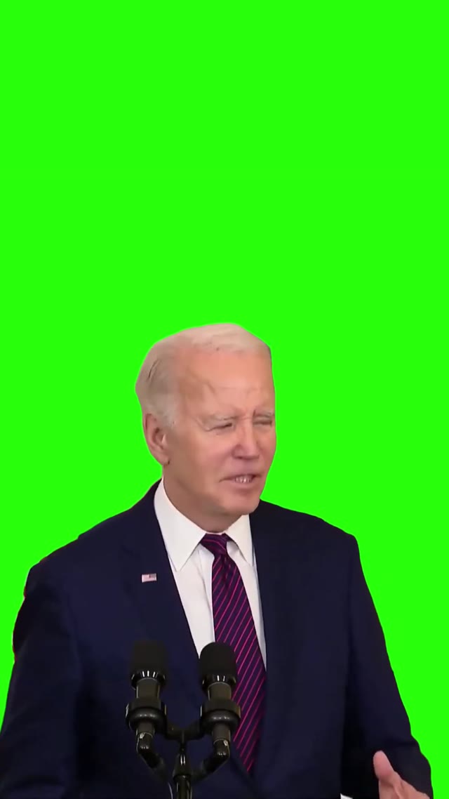 Biden Starts Yelling About The Blood Of Liberty green screen
