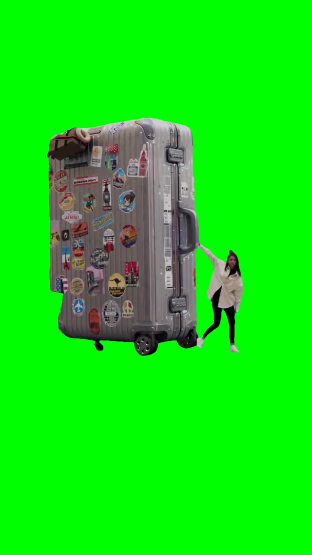 Big Luggage green screen