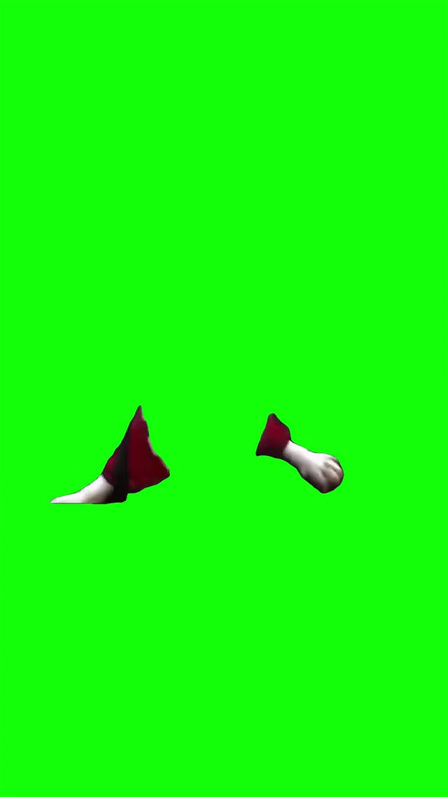 Big dog eat green screen