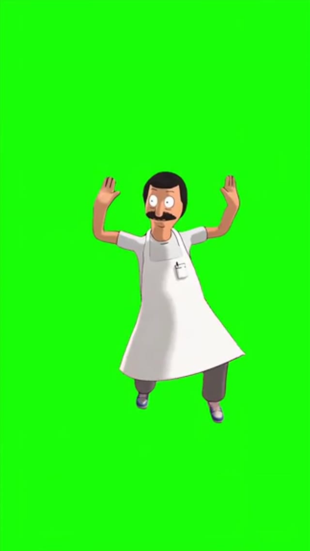 Bobs burger Fortnite Emotes shake it to the max  green screen