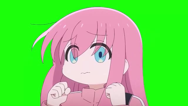 Bocchi The Rock Mumumumumu Hitori green screen