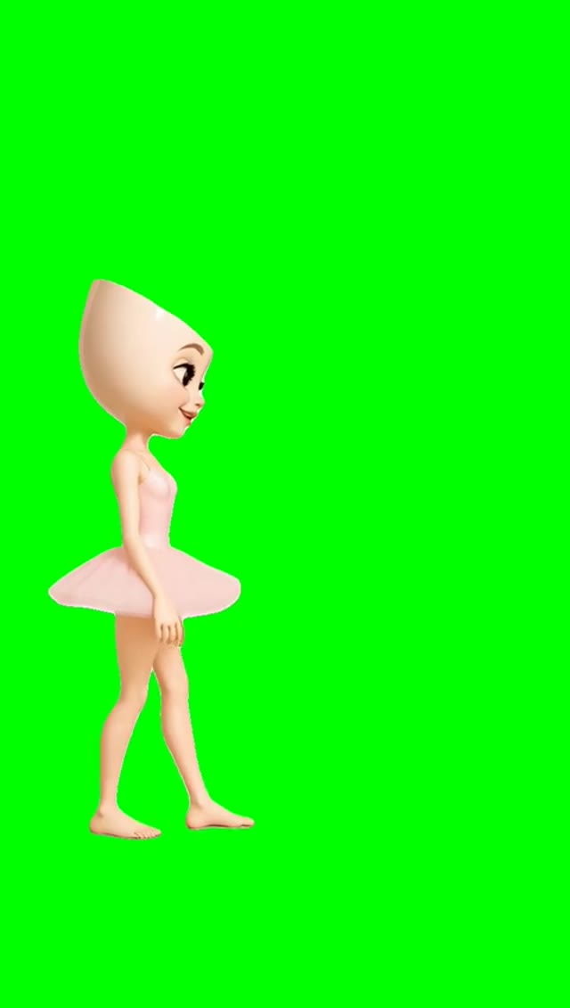 Bombaye Bon Bom Ballerina green screen