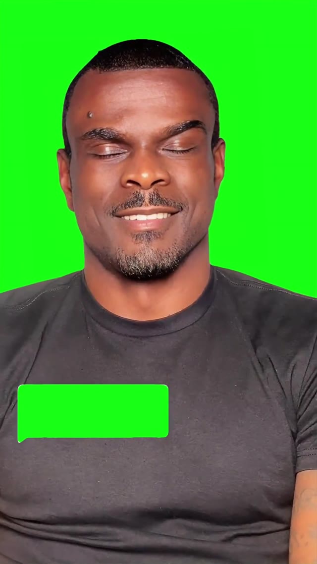 Canonhandz biting lip green screen