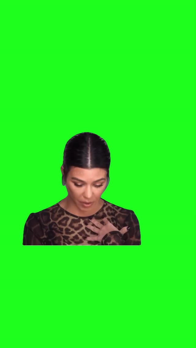 Cant even talk about it green screen