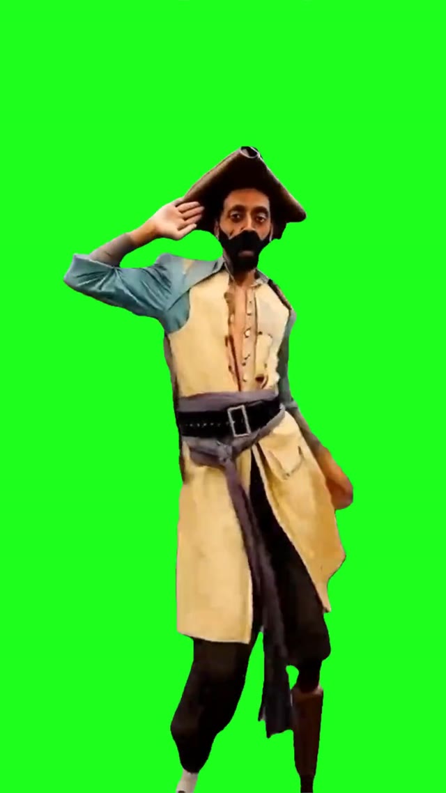 Captain Clark Ishowspeed Dance green screen