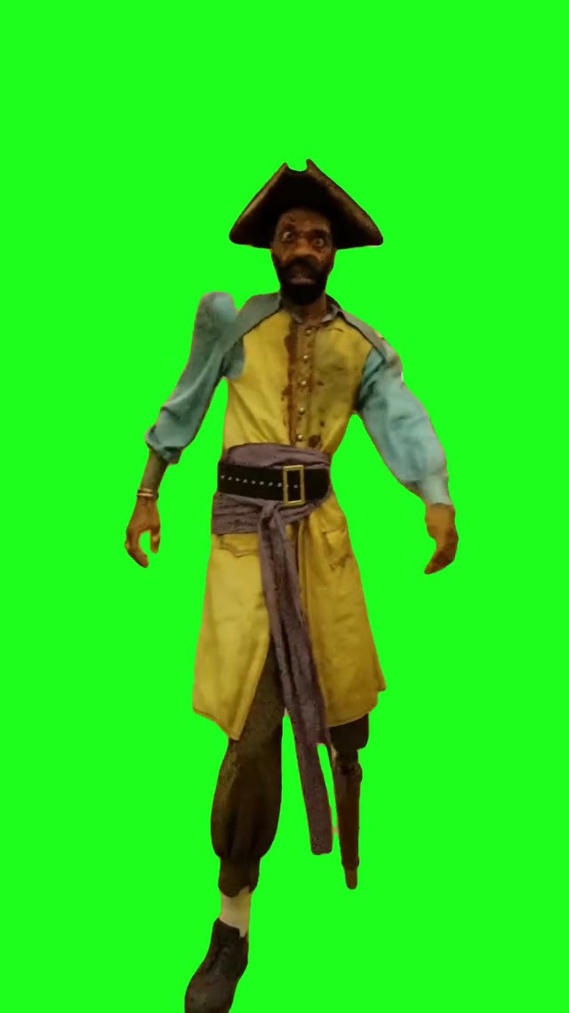 Captain Clark Backrooms green screen