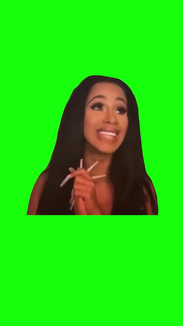 Cardi B Oh My God What Is That green screen