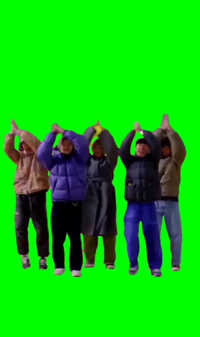 Chicken banana green screen