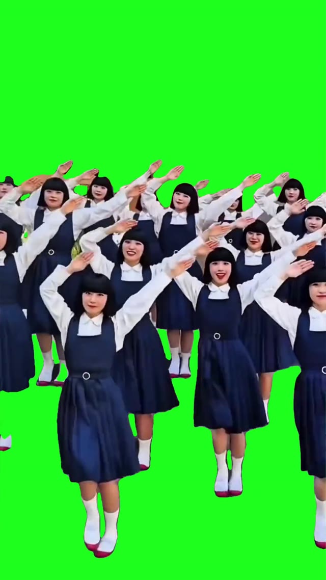 Chickenhead dance green screen