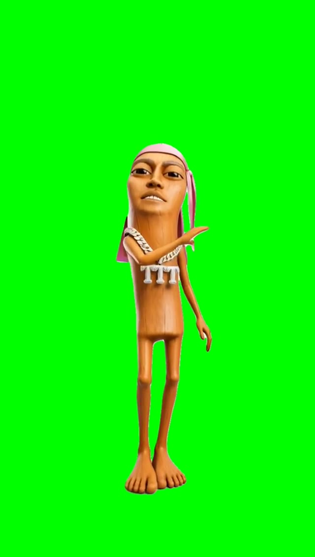 Chiki Sha Tung Tung Dance Trend green screen