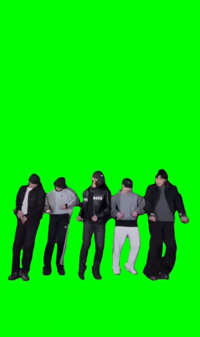 Chinese dance trend  green screen