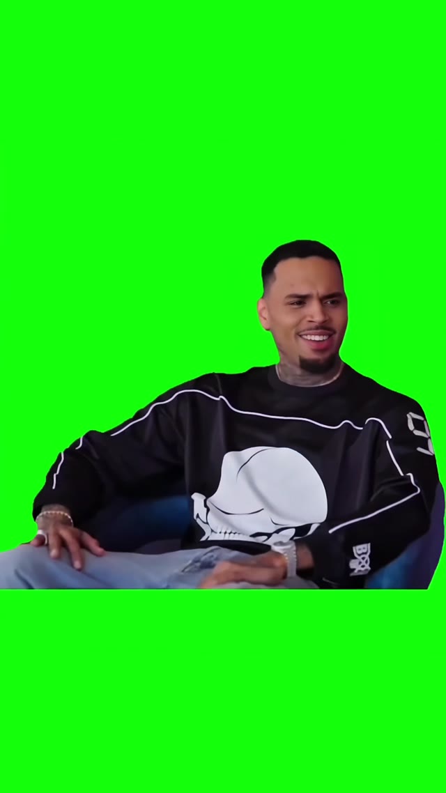 Chris brown hell naw green screen