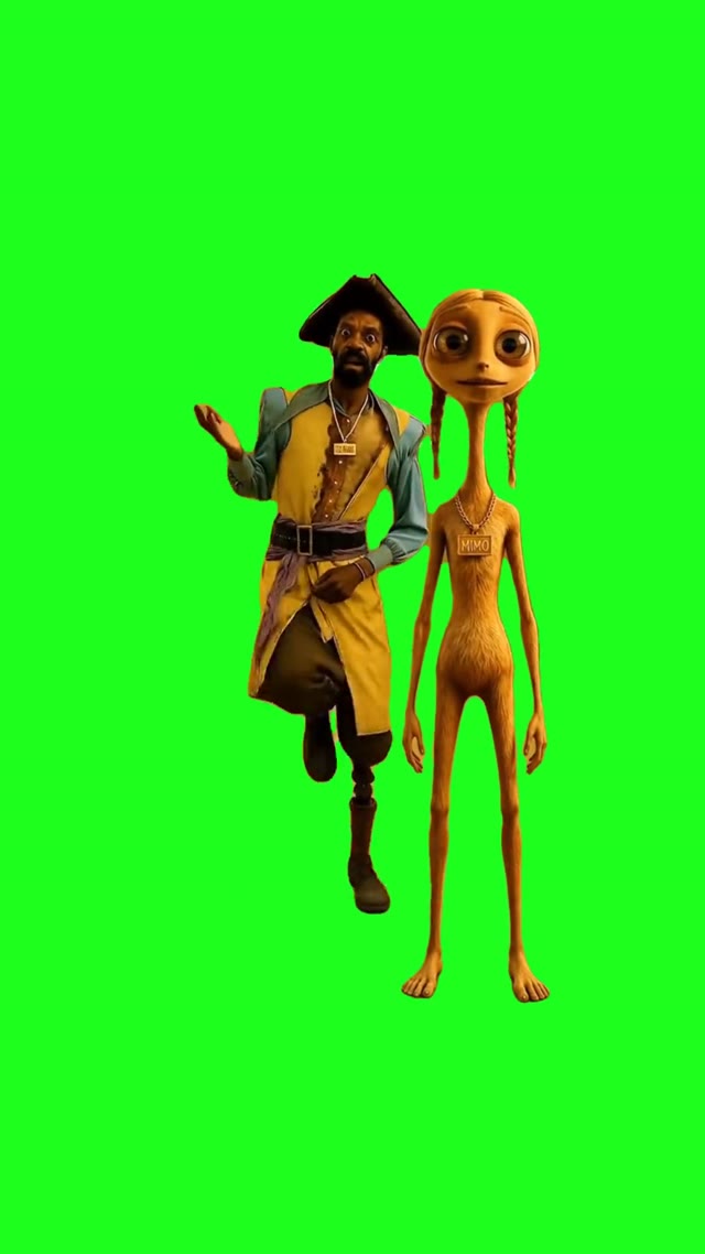 Clark And Kiki Nervy green screen