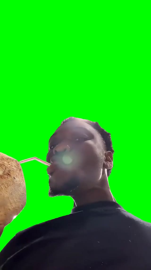 Coconut Water green screen