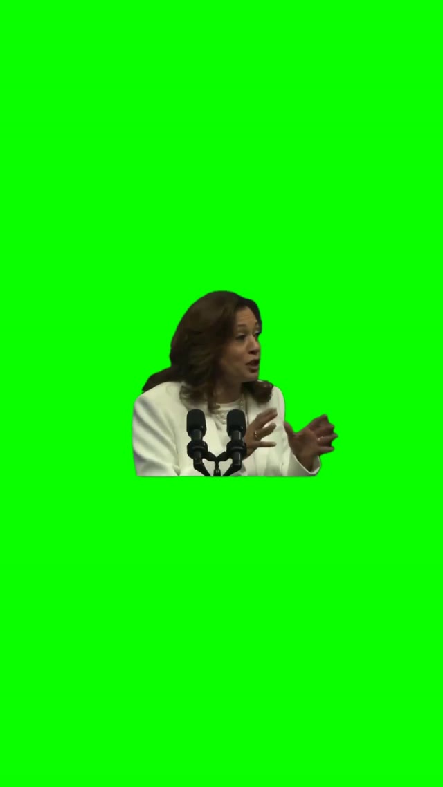 Confused Kamala green screen