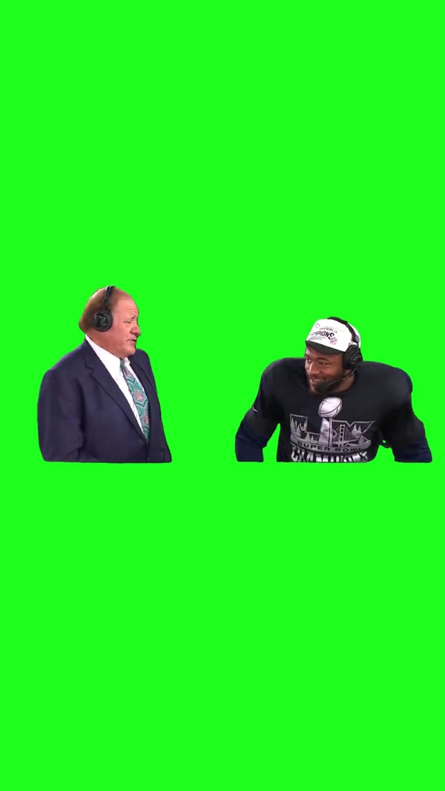 Congratulations 11 tackles green screen