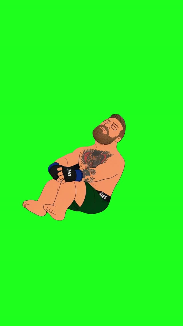 Connor Mgregor Knee green screen