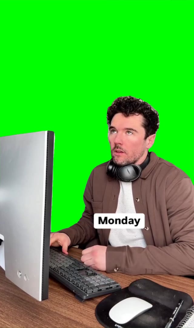 Corporate job green screen