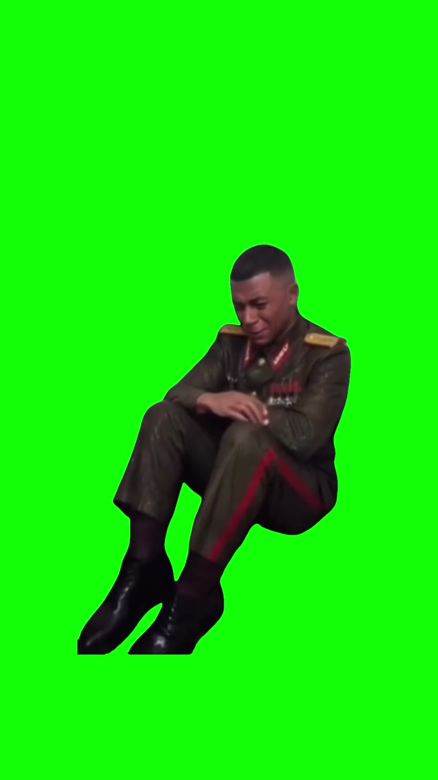 Crying Mbappe green screen