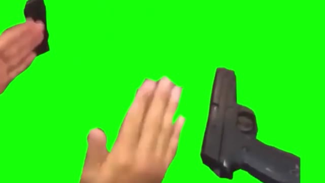 Cup Gun Song green screen