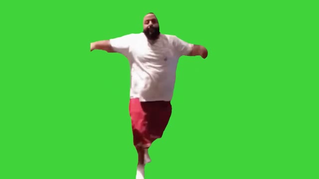 DJ Khaled dancing green screen