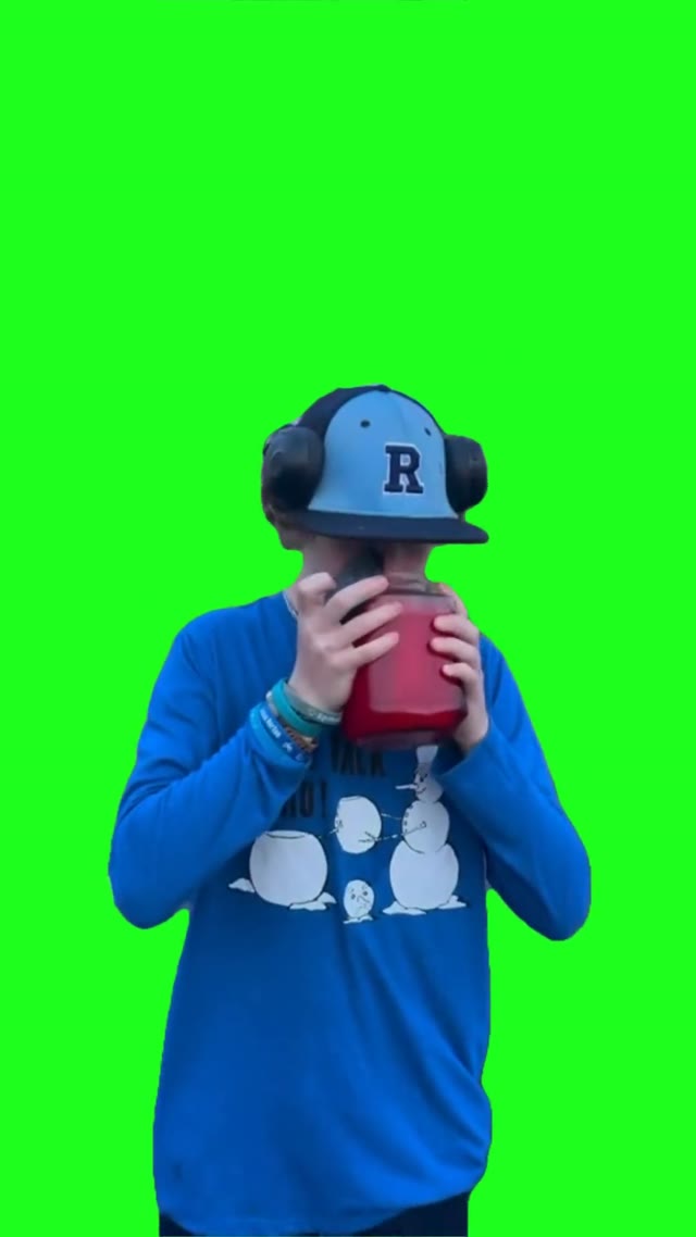 Dahbihgah Kid green screen