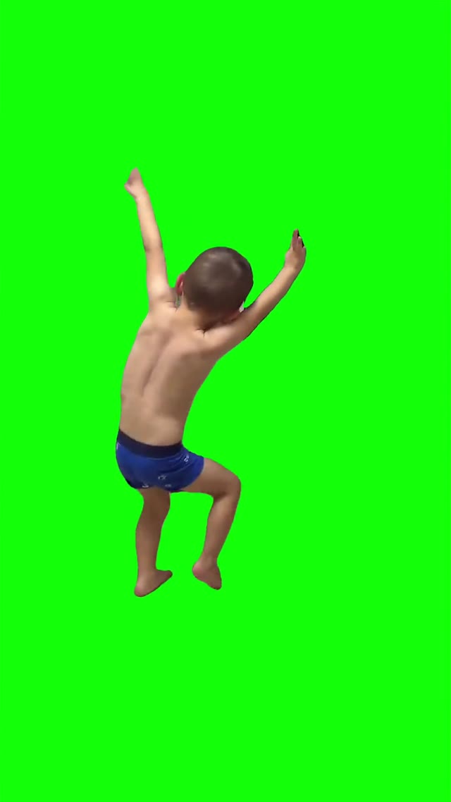 Dancing Kid green screen