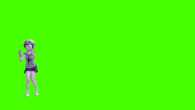 Dancing Team Star Grunt green screen