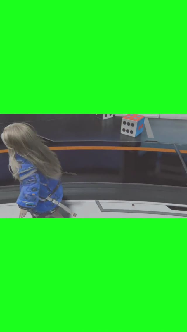Diana Showing Green Screen Drawing green screen