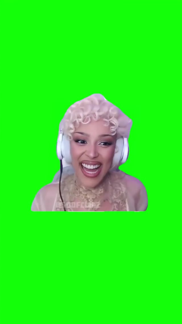 Doja cat Tism Attack green screen
