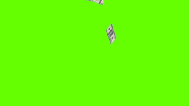 Dollar Rain green screen